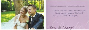 Hochzeit von Karin und Christoph 